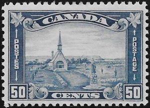 Canada: 1930 50c. Blue. SG 302 (MLH).