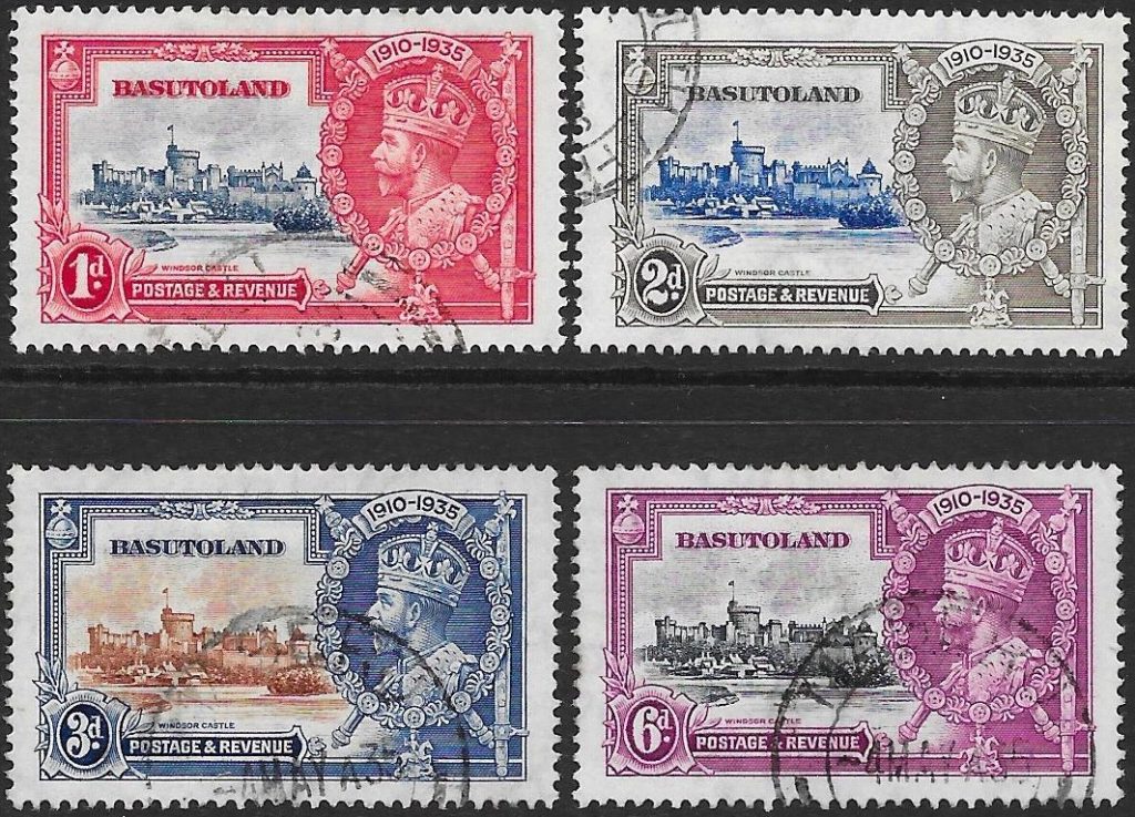 Basutoland: 1935 Silver Jubilee Set of 4. SG 11-14 (FU)