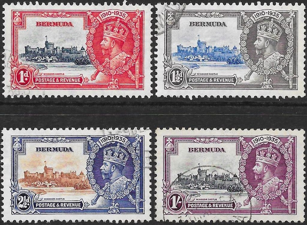 Bermuda: 1935 Silver Jubilee Set of 4. SG 94-97 (FU)