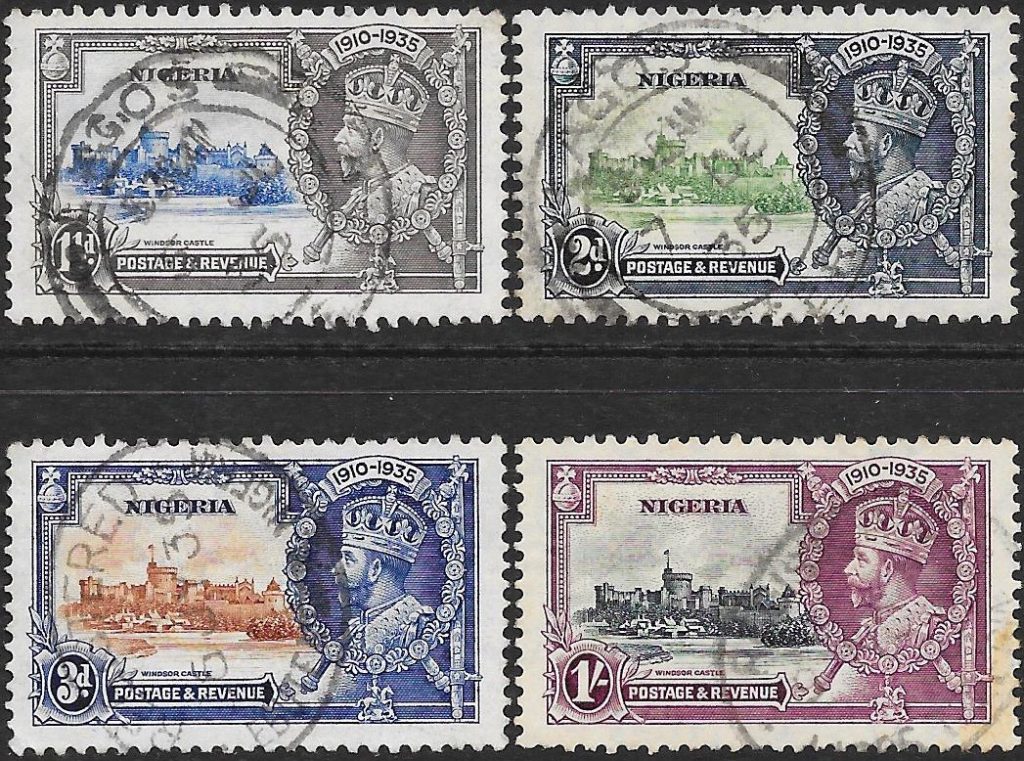 Nigeria: 1935 Silver Jubilee Set of 4. SG 30-33 (FU)