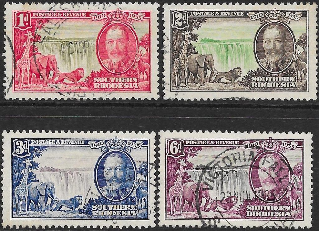 Southern Rhodesia: 1935 Silver Jubilee Set of 4. SG 31-34 (FU)