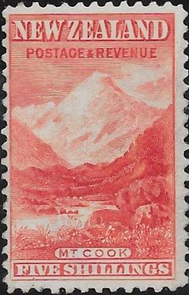 New Zealand: 1899 5s. Vermillion. SG 270 (MH)