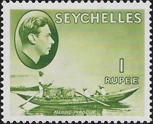 Seychelles: 1938 1r. Yellow-Green. SG 146 (MLH)