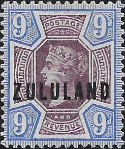 Zululand: 1892 9d. Dull Purple & Blue. SG 9 (MLH)