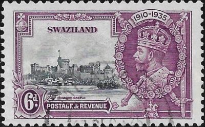 Swaziland: 1935 Silver Jubilee 6d. Slate & Purple. SG 24a (FU)
