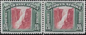 South West Africa: 1931 20s. Lake & Blue-Green. SG 85 (MNH)