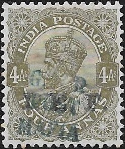 Tanganyika (Mafia Island): 1915-16 4a. Olive-Green. SG M39 (MH)