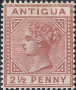 Antigua: 1882 2½d. Red-Brown. SG 22 (MH)