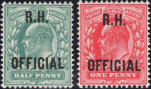 King Edward VII: 1902 Royal Household Official Pair. SG O91/O92 (MNH)