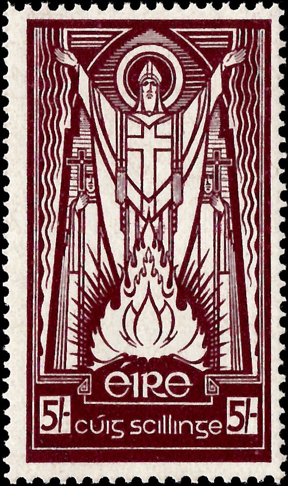 Ireland: 1937 5s. Maroon. SG 103 (MNH)