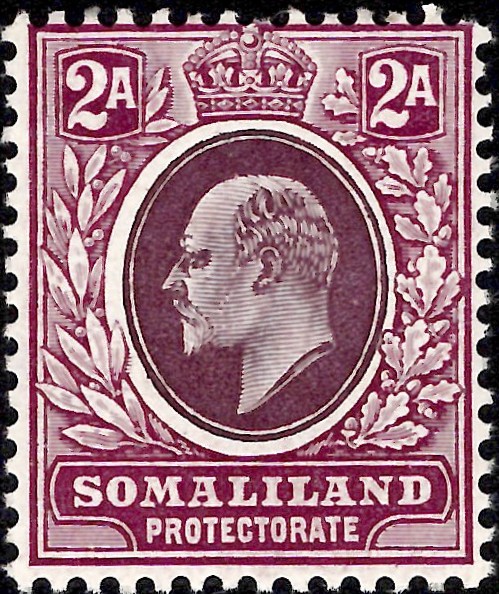 Somaliland: 1909 2a. Dull & Bright Purple, Chalk-Surfaced Paper. SG 47a (MNH)