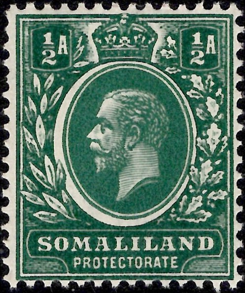 Somaliland: 1912-19 1a. Green, Wmk Inverted. SG 60w (MNH)